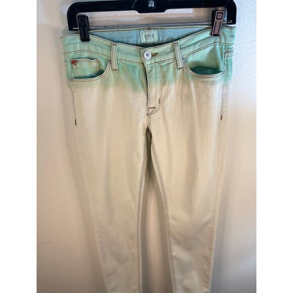 Boho Hudson Ombre Dyed Jeans Krysta Jeans Size 26 Hippie Western Costal 70s - Picture 6 of 8